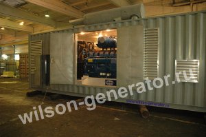 дизельная электростанция Wilson P1250в контейнере север длиной 12
м